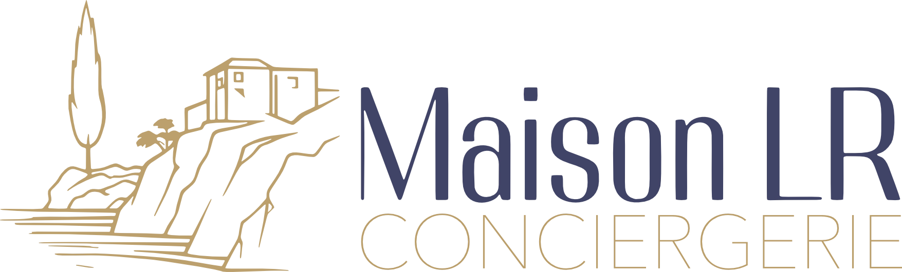 Logo Maison LR long bleu